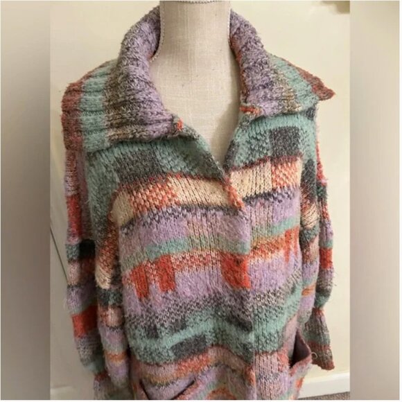 Anthropologie Brushed Cardigan Sweater Coat size M - Picture 4 of 10